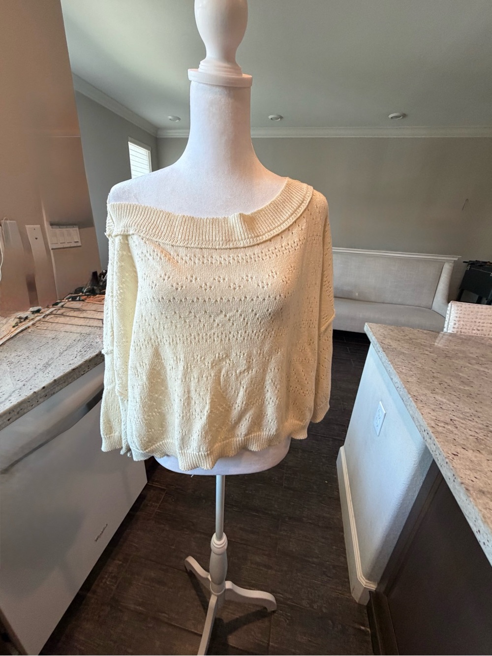 Free People Off-Shoulder Knit Sweater